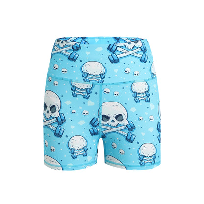 Skulls with Dumbbell (blue)